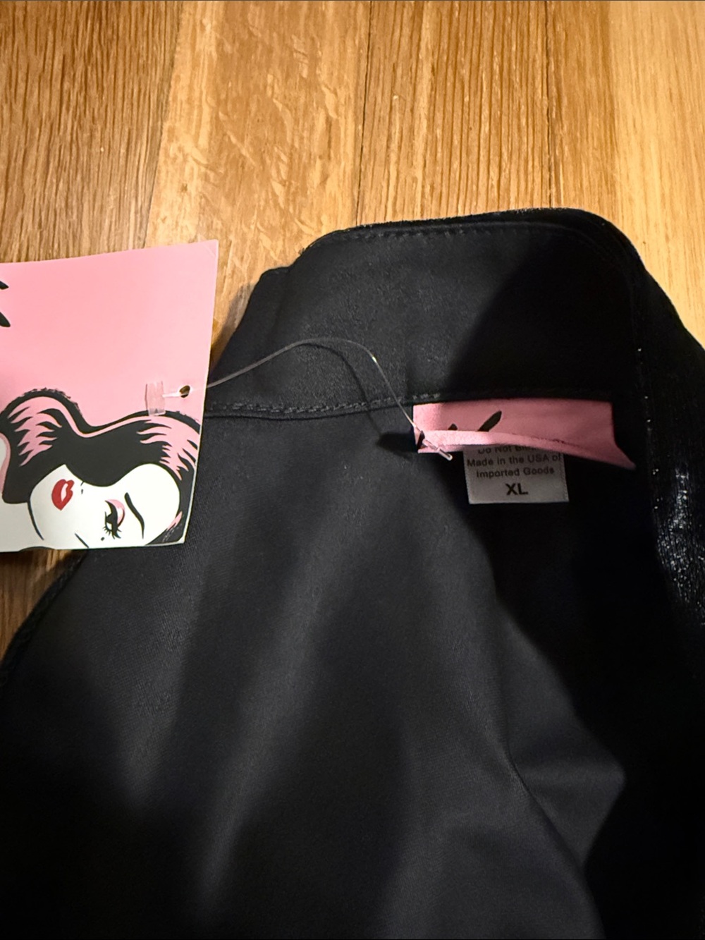 Vixen by Micheline Pitt Spiderweb Swing Skirt Black XL - Picture 5 of 7